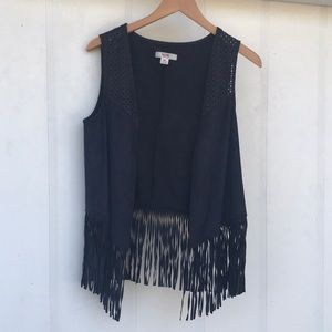 Mossimo fringe vest NWT